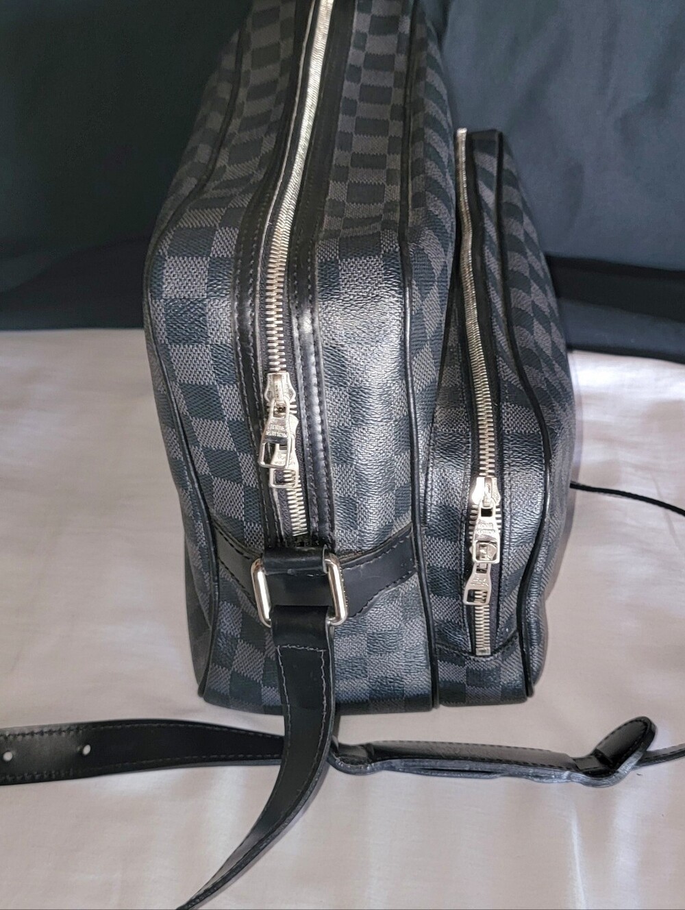Authentic Louis Vuitton Black Checkered Men's Bag - Picture 12 of 15